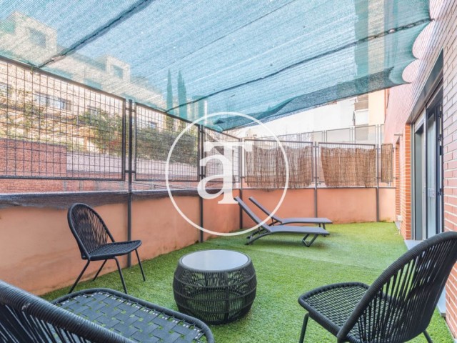 Temporary rental flat with 2 bedrooms and terrace close to Puerta de Atocha train station.